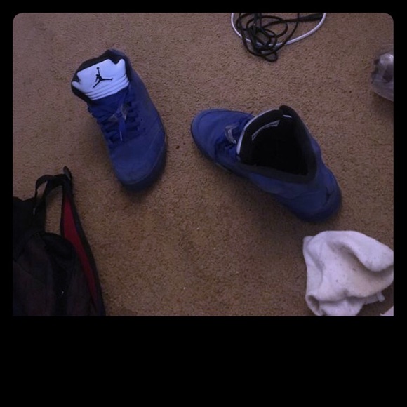 Jordan 5 Blue Suede - Picture 1 of 1